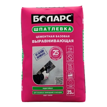 БОЛАРС Шпатлевка цементная ВЫРАВНИВАЮЩАЯ 5 кг*4 шт