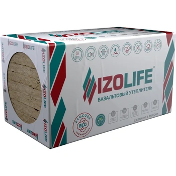 Утеплитель Изолайф IZOLIFE LIGHT (25 кг/м3) 1200х600, 50мм 8пл./5,76м2, 0,288м3