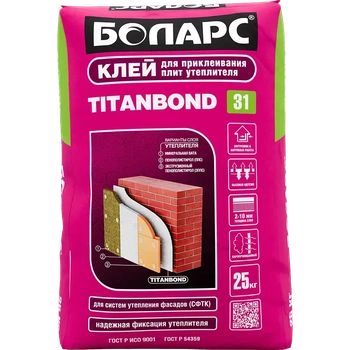 БОЛАРС TITANBOND клей для утеплителя 25 кг