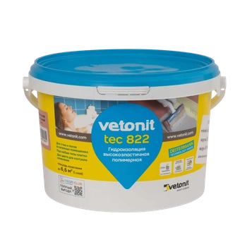 Гидроизоляция Ветонит тек розовый Vetonit tec 822 pink, 4 кг