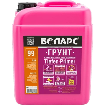 БОЛАРС грунт глубокого проникновения TIEFEN PRIMER (99) 1 кг*5 шт