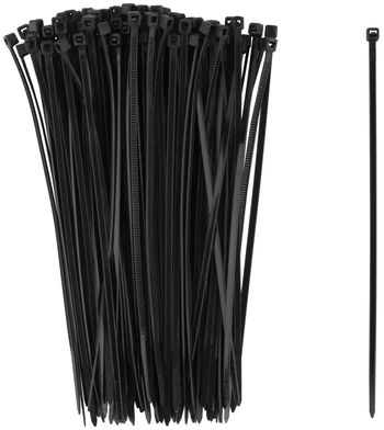 Хомуты нейлоновые для проводов, черные 100 10.,  2,5х150 мм