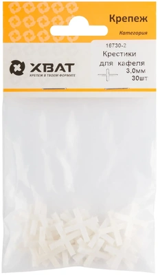 Крестик для кафеля 3,0 мм  (фасовка  30 10.)
