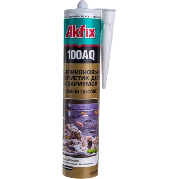 AKFIX 100AQ аквариумный силиконовый герметик 280 мл, чёрный