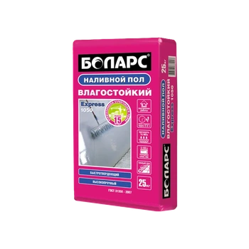 Наливной пол БОЛАРС 1050 Express, 25 кг.
