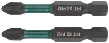 Биты кованые ударные, сталь S2, односторонние  50 мм PH2, Профи 2 10., блистер