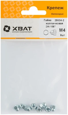 Гайка колпачковая М4 ( фасовка 8 10 ) DIN1587