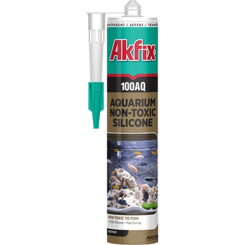 AKFIX 100AQ аквариумный силиконовый герметик 280 мл, прозрачный