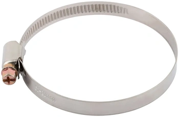 Хомут обжимной (нержавеющая сталь со сваркой) 60-80 мм