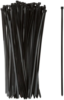 Хомуты нейлоновые для проводов, черные 100 10.,  7,6х400 мм