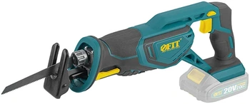 Пила сабельная Акк.; 20 В; 0-3000 ход/мин; 26 мм; рез. накл.; коробка