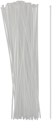 Хомуты нейлоновые для проводов, белые 100 10.,  4,8х500 мм
