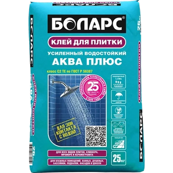 БОЛАРС Клей для плитки ПЛЮС (С1Т) 25 кг